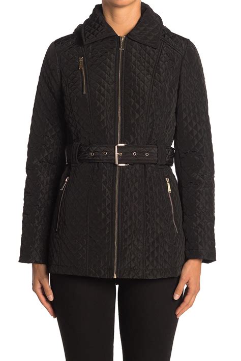 michael kors black coat nordstrom rack|Michael Kors coats for women.